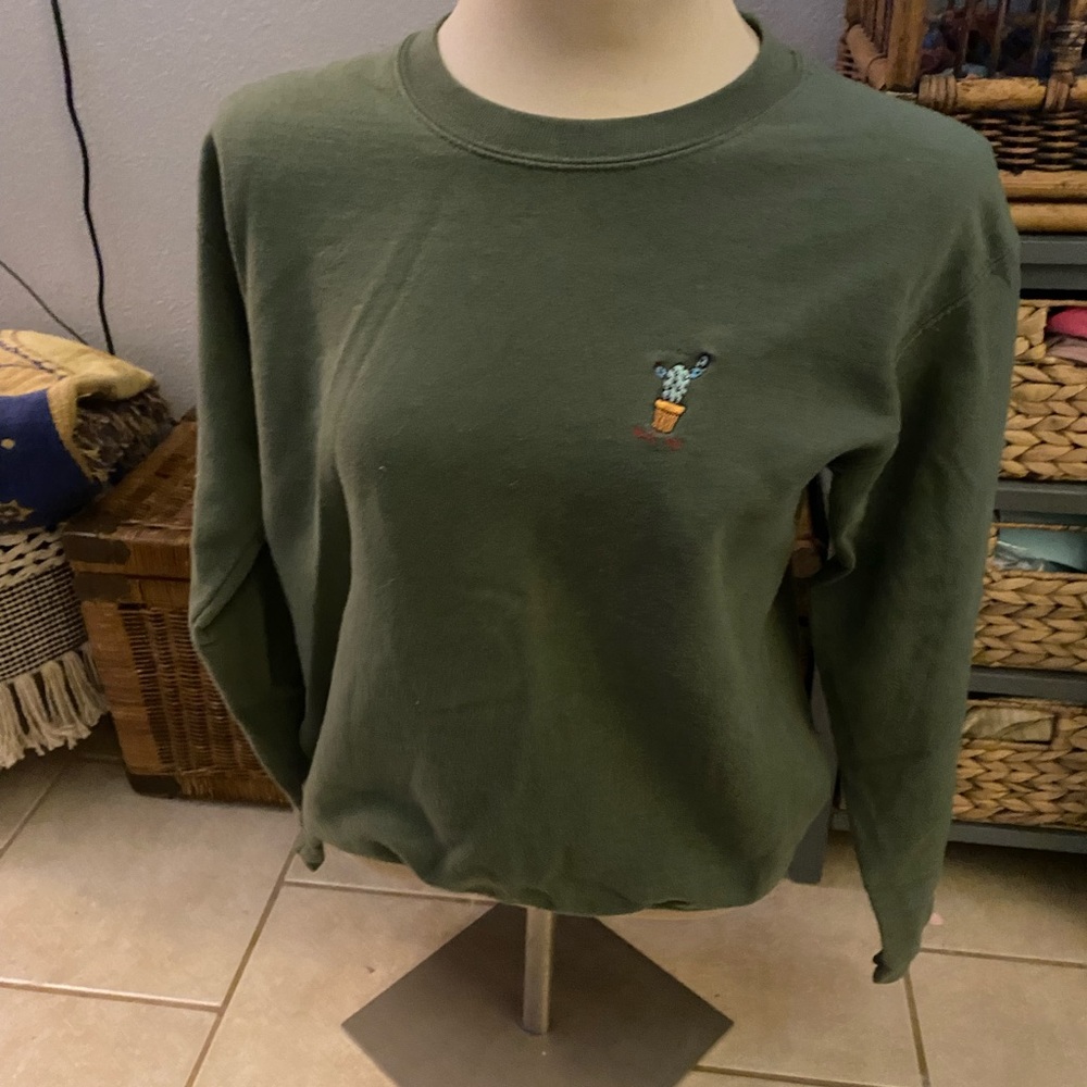 Hug me cactus pullover sweater